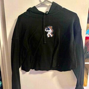 NWOT - Classic Black Hoodie with Astronaut Patch